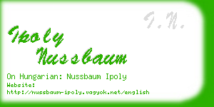 ipoly nussbaum business card